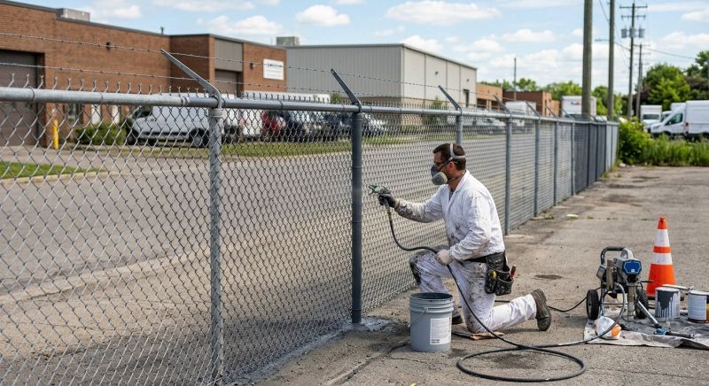Commercial Fence Painting in Fort Collins, CO