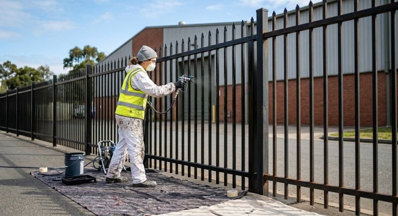 Commercial Fence Painting in Boulder, CO