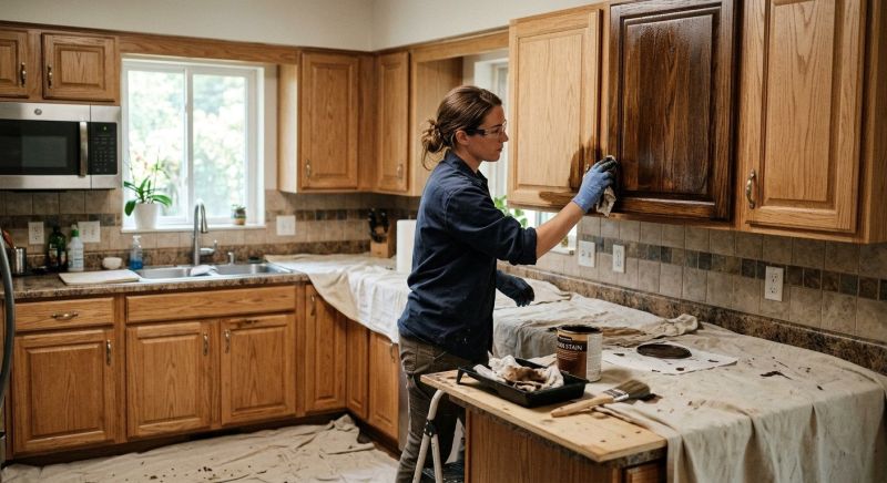 Built In Cabinetry Staining in Cincinnati, OH