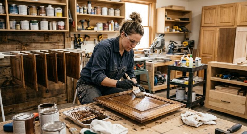 Cabinet Staining Service in Lafayette, IN