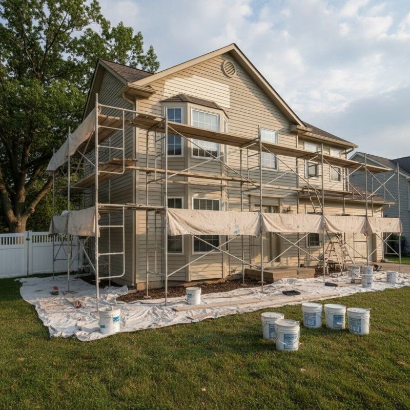 Exterior Garage Painting in Longmont, CO