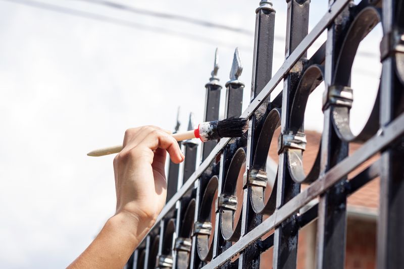 Wrought Iron Railing Painting