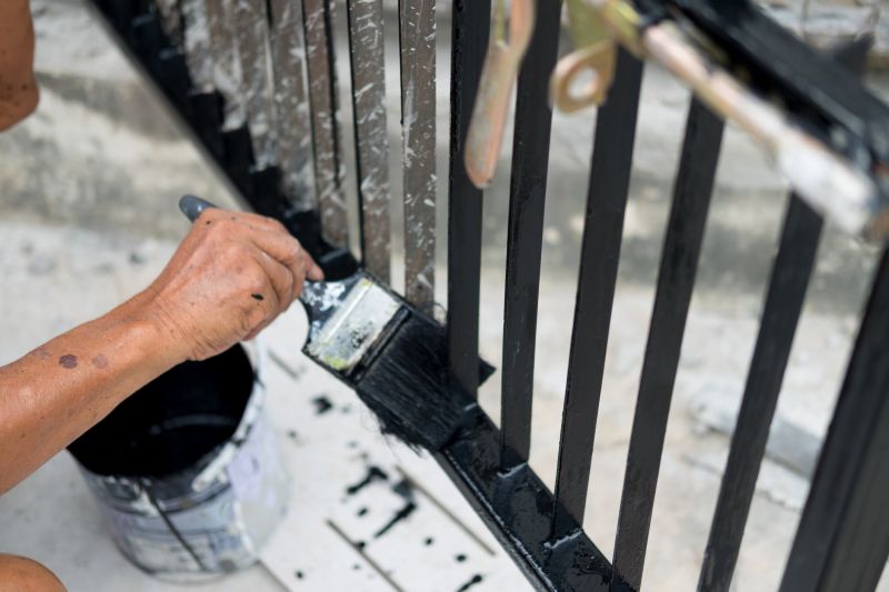 Wrought Iron Railing Painting