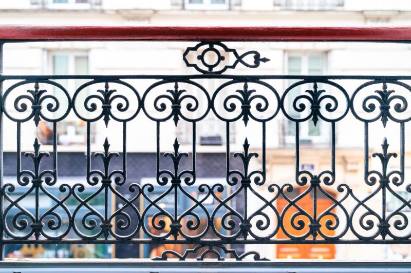 Colorful Iron Railing Design